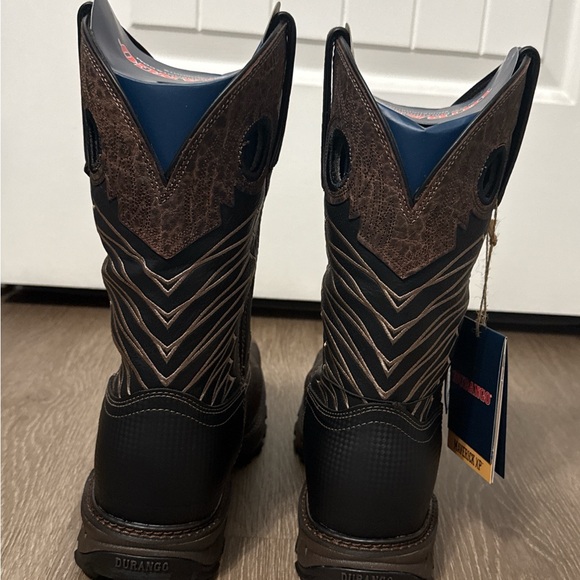 Durango Men's Distressed Brown Western Boots - Picture 3 of 9